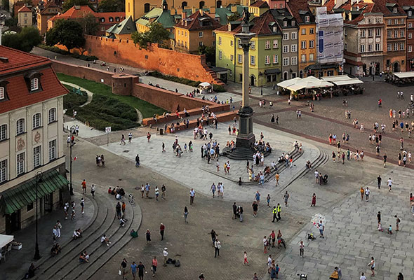 A town square, an example of place making