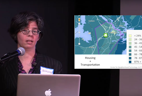 Urban Planner Jennifer L. Hurley discussing affordable housing