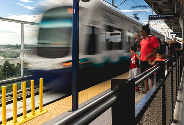 Train station, an example of transportation